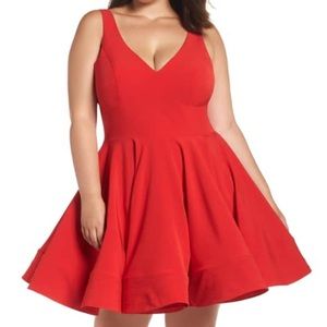 Mac Duggal Plus Size Fit & Flare Party Dress 22W